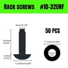 50 Pack Rack Screws And Nylon Washers   10-32 Unf For Server Cabinet  Server    