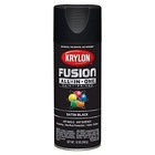 Krylon 6-pack Of 12 Oz K02732007 Black Fusion All-in-one Paint   Primer Spray   