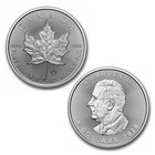 2026 Canada 1 Oz Silver Maple Leaf 9999 Pure Silver Coin   bu Fresh From Tube  