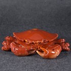 Shoushan Stone Crab Figurine Jade Rock Carving Animal Ornament Collectible Gift