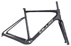 Blue Cycles Carbon Gravel Bike Frameset 56cm Black Flat Mount Disc Thru-axle