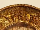 Antique Ornately Decorated Repousse Moulded Cowan Metal Tray Brewing Beer Hops