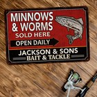 Custom Bait   Tackle Sign Fish Man Cave Lake House Decor Gift Dad 108122002080