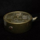 3 5 Inch Old Chinese Bronze Carving Kangxi Tongbao Water Drop Pot Collection