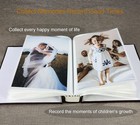 Haoweih Small Photo Album 4x6 100 Photos  50 Pages Hold 100 Maroon