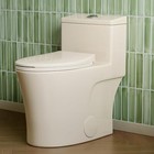 One Piece Toilet   Ada Toilet  Elongated Dual Flush 0 8 1 28 Gpf  In Bisque