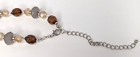 Necklace 10  With Acrylic Pendant beads   Matching Earrings Earth Tones Boho