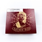 Deadwood Tobacco Co  Leather Rose Petite Corona Wood Cigar Box 7  X 5 5  X 2 5 