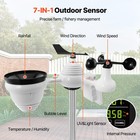 Vevor 7-in-1 Wi-fi Weather Station 7 5 In Color Display Wireless Outdoor Sensor