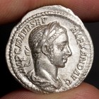 Fides Denarius Xf 222ad Ancient Roman Empire Silver Coin Severus Alexander