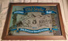 Vintage 1981 Heilemans Old Style Lager Beer Advertising Bar Mirror