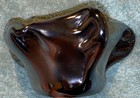 Vtg Mcm Mid Century Modern Art Glass Iridescent Unique Shape Ashtray
