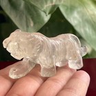 3  Top Natural Clear Quartz Hand Carved Crystal Tiger Gem Reiki Healing 1pc