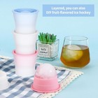 Ice Monster Ice Ball Mold Round Maker Whiskey Cube Mold Stackable 4pk Silicone