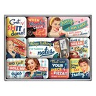 Nostalgic-art - Retro 9 Piece Fridge Magnet Set - Office Fun