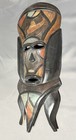 Hand Carved Papua New Guinea Sepik Style Hornbill Spirit Wood Wall Mask Art