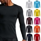 Men s Compression Shirt Under Base Layer Tops Long Sleeve Quick Dry Gym T-shirts