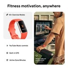 Fitbit Charge 6 Fitness Tracker With Heart Rate Gold Case W  Red Band