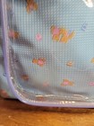 Vintage Diaper Bag Baby Blue With Embroidered Teddy Bears At Top