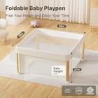 Foldable Large Baby Play Yard Playpen With Convenient Storage For Toddler Infant