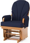 Lullaby Wood Base Glider Rocker - Baby Feeding And Rocking Chair For Daycare    