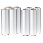 8 Rolls 18  X 1500  80 Gauge Pallet Wrap Stretch Film Hand Shrink Wrap Clear New