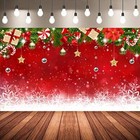  Winter Snowflake Photography Backdrop - Xmas Background For Plain Style
