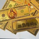 100pcs Jesus Christ  1000 Dollar Bill Gold Foil Plated Banknote For Decoration