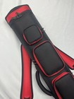 J j 4x8 Black W  Red Accents Duranylon 4 Butt 8 Shaft Pool Cue Case