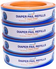 Choicerefill Diaper Pail Refill Bags For Diaper Genie 4-pack 1300 Count Compatib