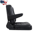 Universal Fold Down Forklift Seat With Adjustable Angle Back And Slide Armrest