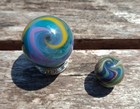 Contemporary Hand Made Art Glass Marble Swirls   88    55