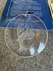 Vintage Sante Collection Crystal-clear Ornament Etched Acrylic Partridge In A Pe