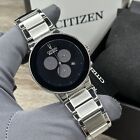 New    Citizen Eco Drive Axiom Chronograph Black Dial 43mm Men s Watch At2240-51e