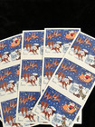 Unused Usps Contemporary Christmas Stamps 2012 Santa Sleigh 5 Sheets 100 Pieces