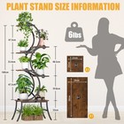 Indoor Plant Stand With Grow Lights 60 Inch Tall Plant Shelf Corner Flower Stand