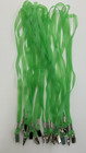 1200 Pcs Green Jelly Rubber Lanyards With Bulldog Clip  new Old Stock Clearance 