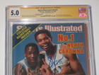 Michael Jordan 1st Sports Illustrated Cover Nov 1983 Sam Perkins Autograph Cgc