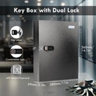 32 Key Lock Box With Dual Lock  Combination   Key Unlock  Key Cabinet Wall Mo   