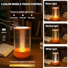 Rechargeable Led Portable Table Lamp  Battery Operated Cordless Candle Orange