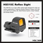 Holosun Open Reflex Illuminated 2 Moa Dot   65 Moa Circle Red Dot Sight - Hs510c