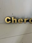 Gold Jeep Cherokee Car Truck Vehicle Fender Nameplate Emblems Badge Decal Part