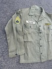Vintage Us Army M-43 Hbt Military Shirt Jacket 50s Korean War Sz 40r 13 Star M43