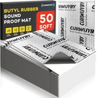Sound Deading Material For Cars 50mil 50 Sqft Car Sound Deadening Mat Butyl A   