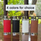 Lucklybestseller Metal Leather Lighter Case Cover Holder For Mini Size  White 