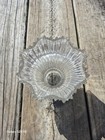 Antique Art Deco Hanging Glass Lamp Shade Franklin 1-5 8  Fitter Dated 1905