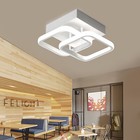 Square Led Ceiling Light Flush Mount Kitchen Bedroom Down Lighting Fixture Lamp