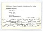 Usa Columbia University Card  cu  Perfin Norway Library  samwells-covers  Cq209