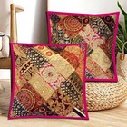 16 -2 Exotic Bead Sequin Bed Throw Accent Cushion Pillow Covers Celebration Gift