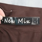 New Mix Pants Womens One Size Brown Pull On Ankle Stretch Low Rise Leggings